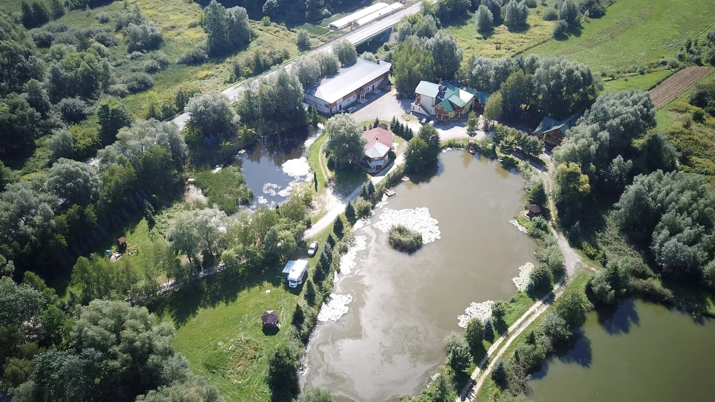 Widok z drona na ośrodek